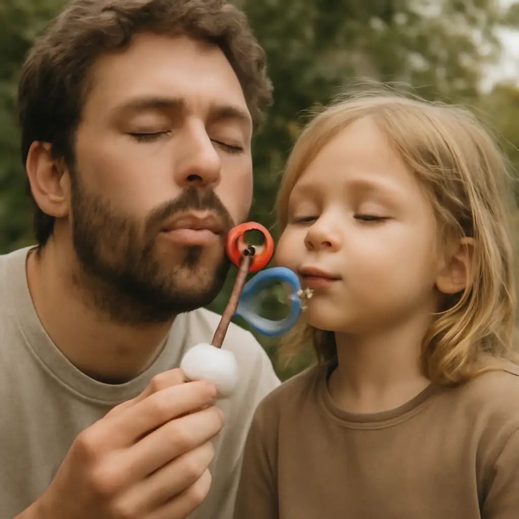 Bellen blazen met je kinderen