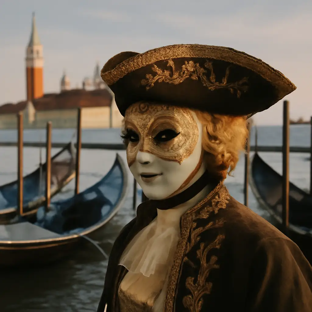 Carnaval meemaken in Venetië