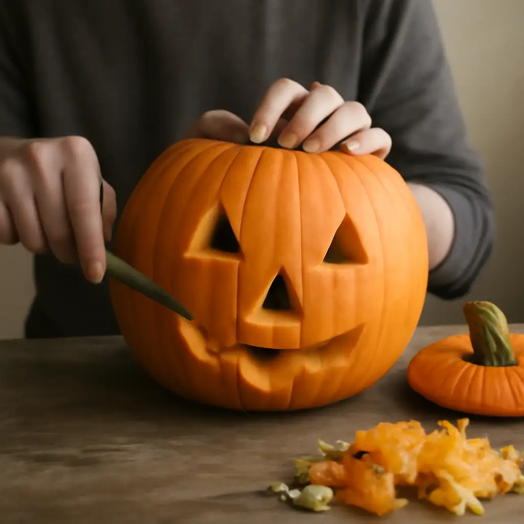 Carve a pumpkin for Halloween