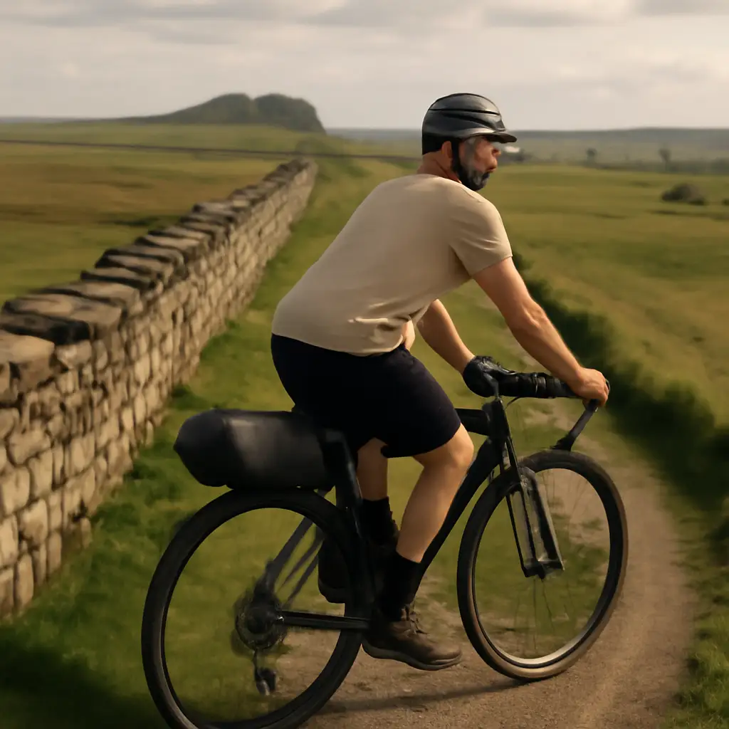 Fietsen langs de Muur van Hadrianus