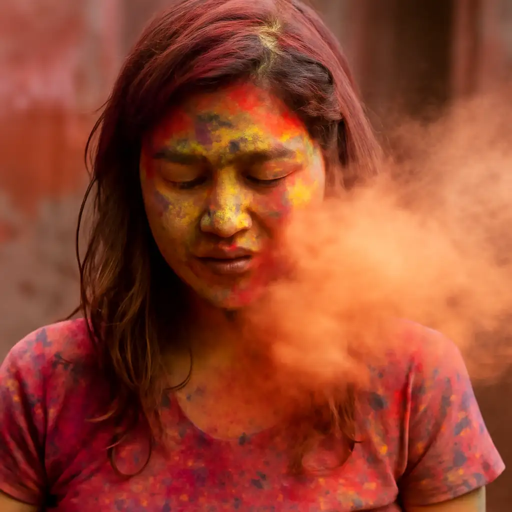 Holi meemaken in India