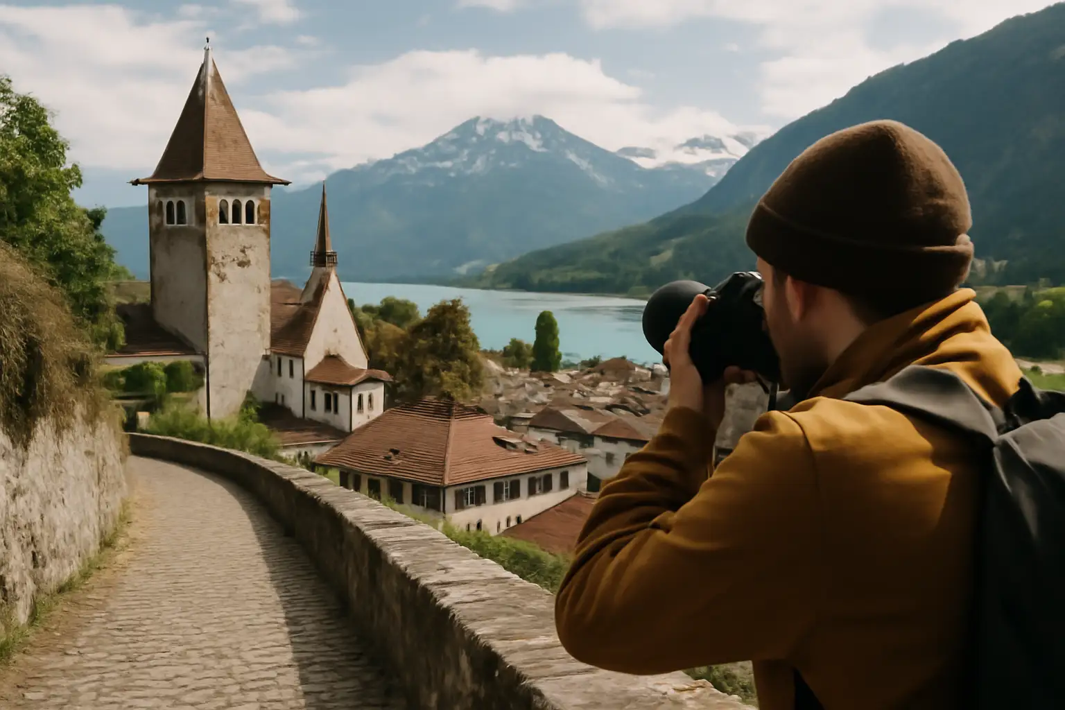 Realistisch sfeerbeeld bij Lokale fotolocaties in Interlaken verkennen