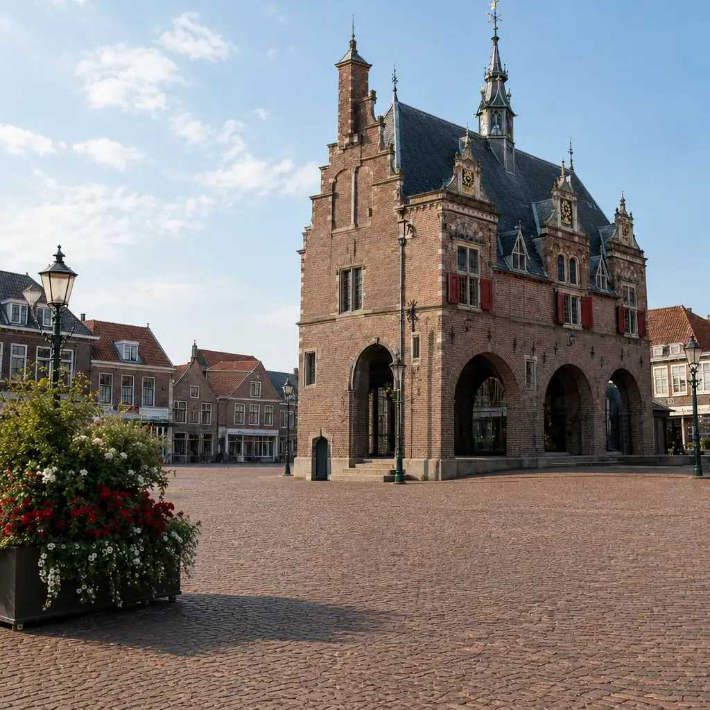 Een stadsspel spelen in Harderwijk