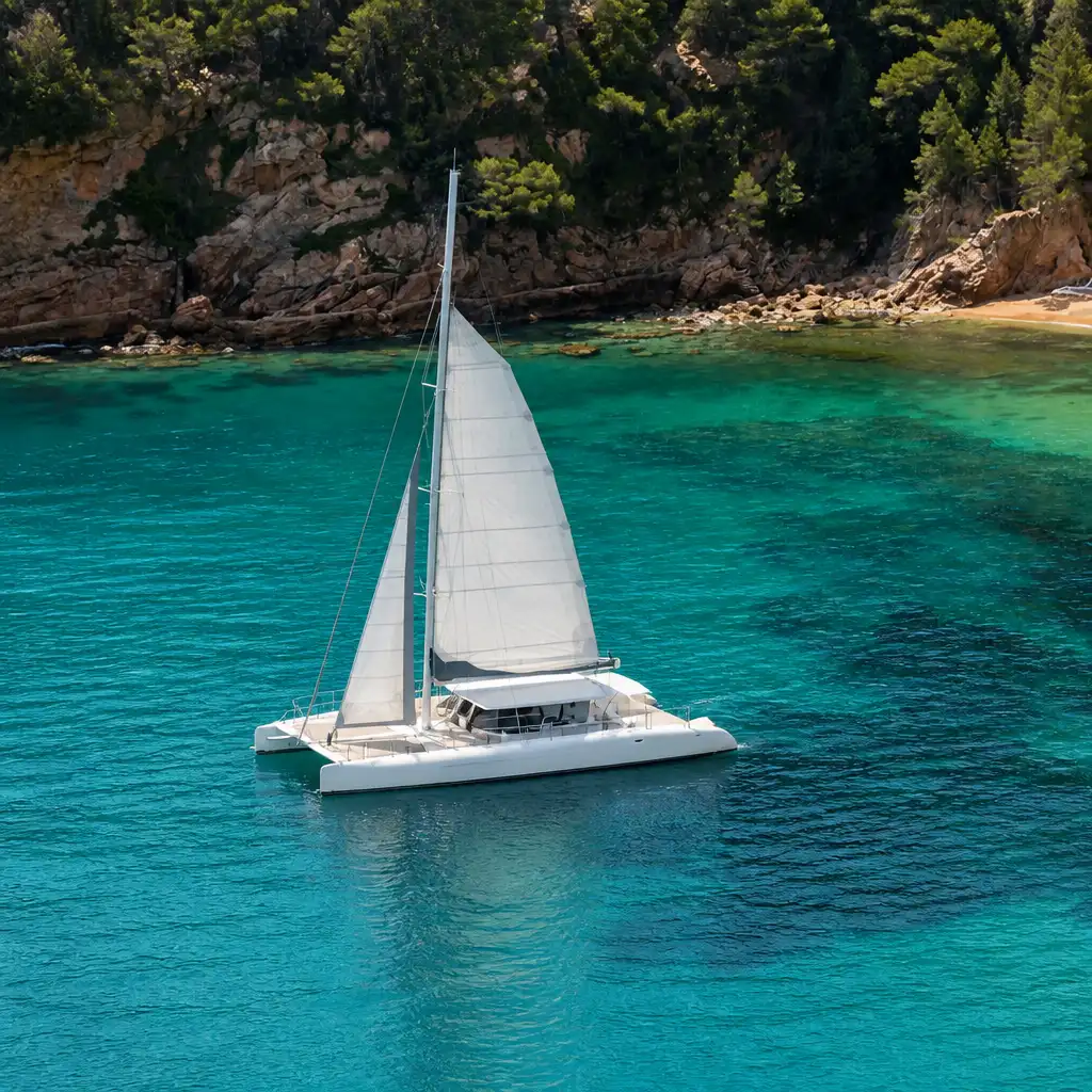 Costa Brava: Catamaran Tour + Barbecue Lunch