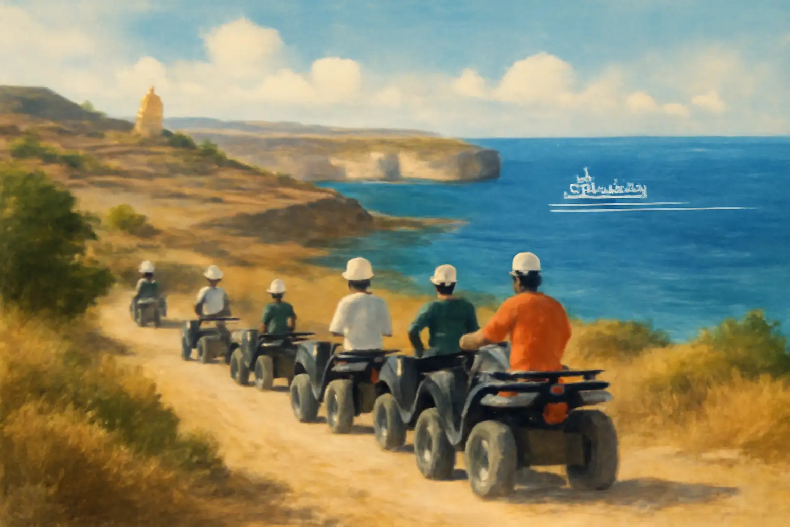 Gozo: Full-Day Guided Quad Bike Tour from Malta + Boat Ride + Lunch