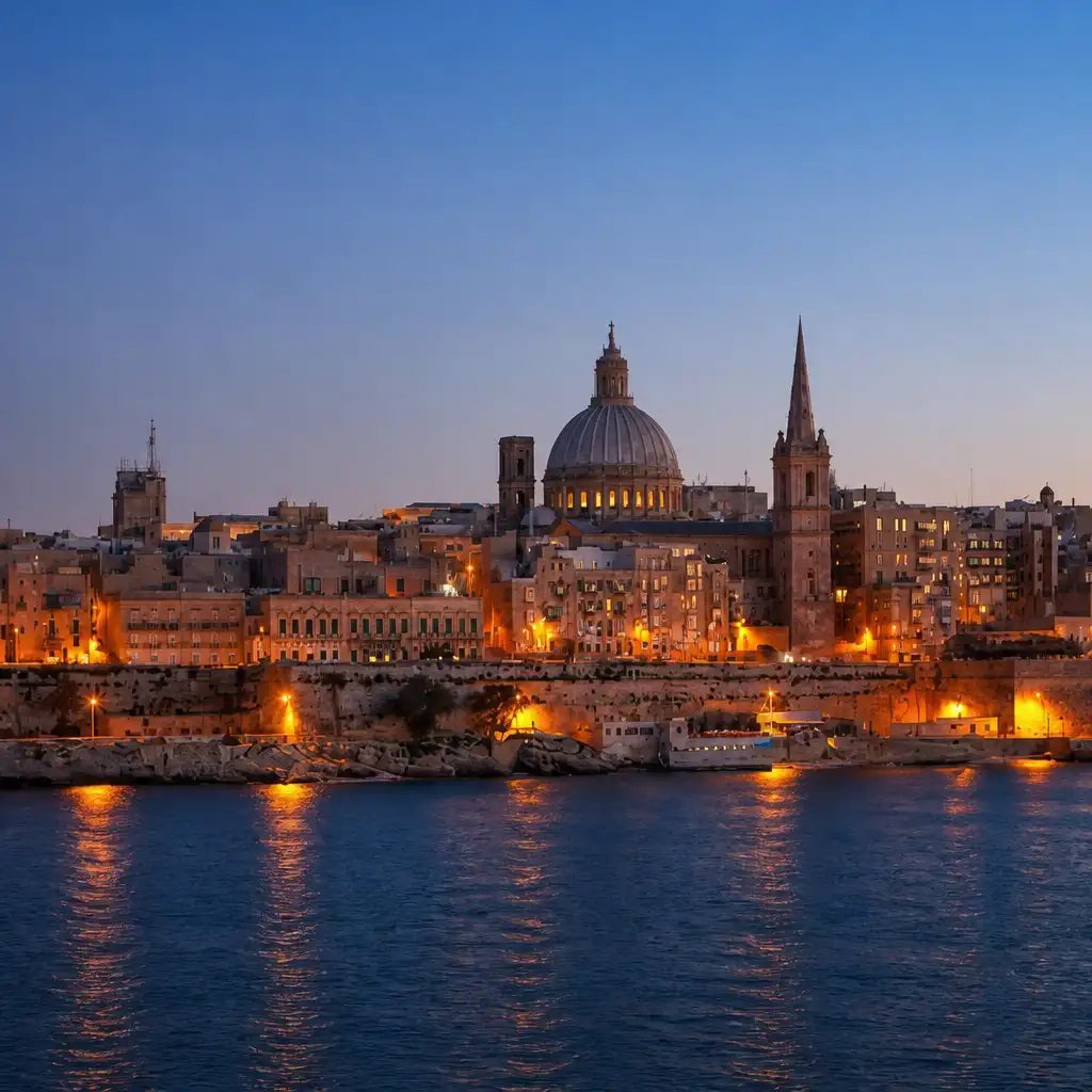 Night Tour to Mosta, Mdina and Valletta