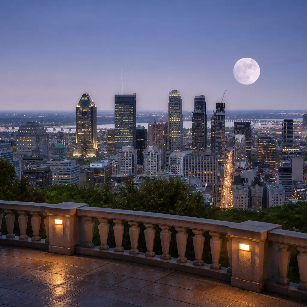 Montreal: Scenic Night Tour + La Grande Roue de Montreal Entry Ticket