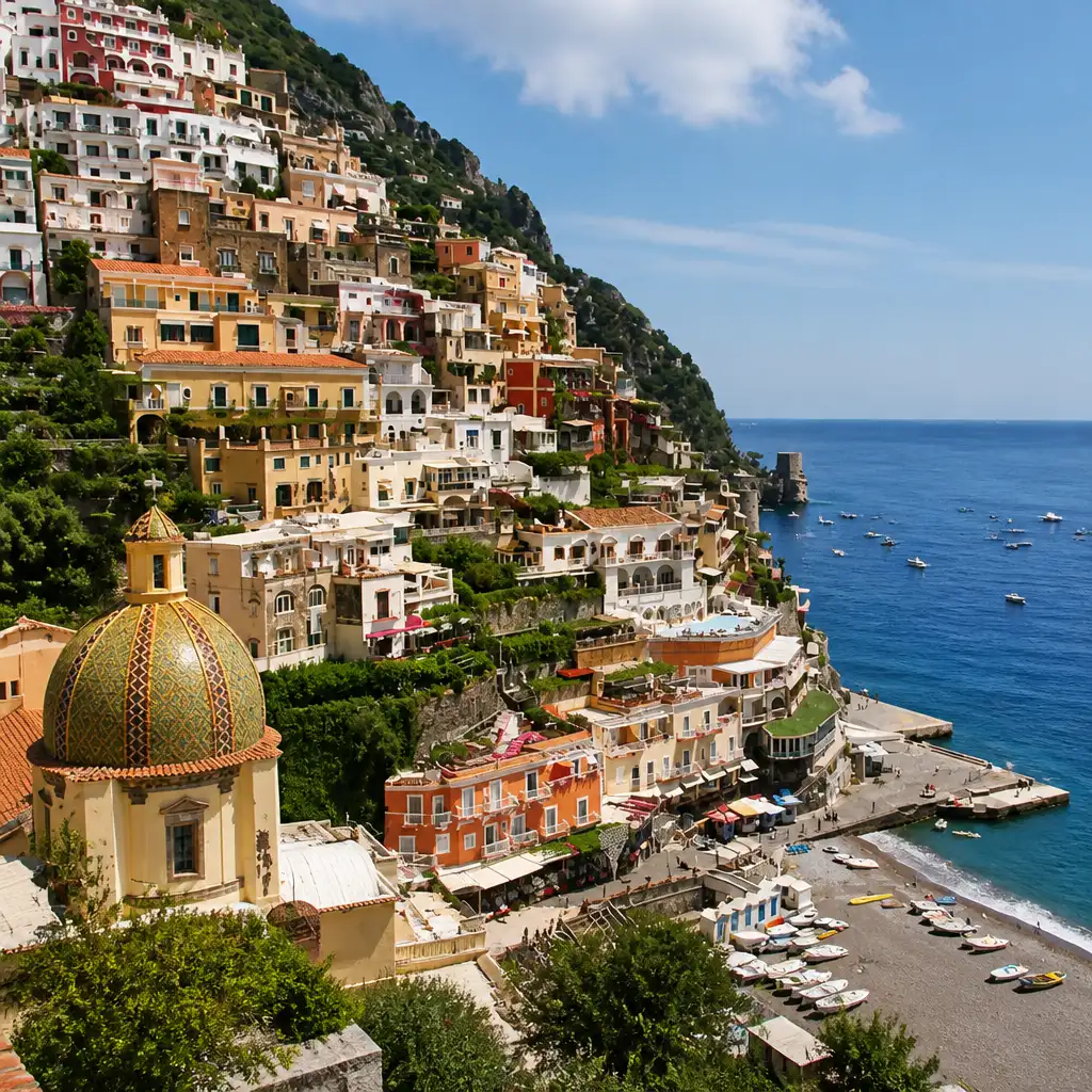 Positano & Amalfi Coast: Guided Day Trip by High-Speed Train from Rome