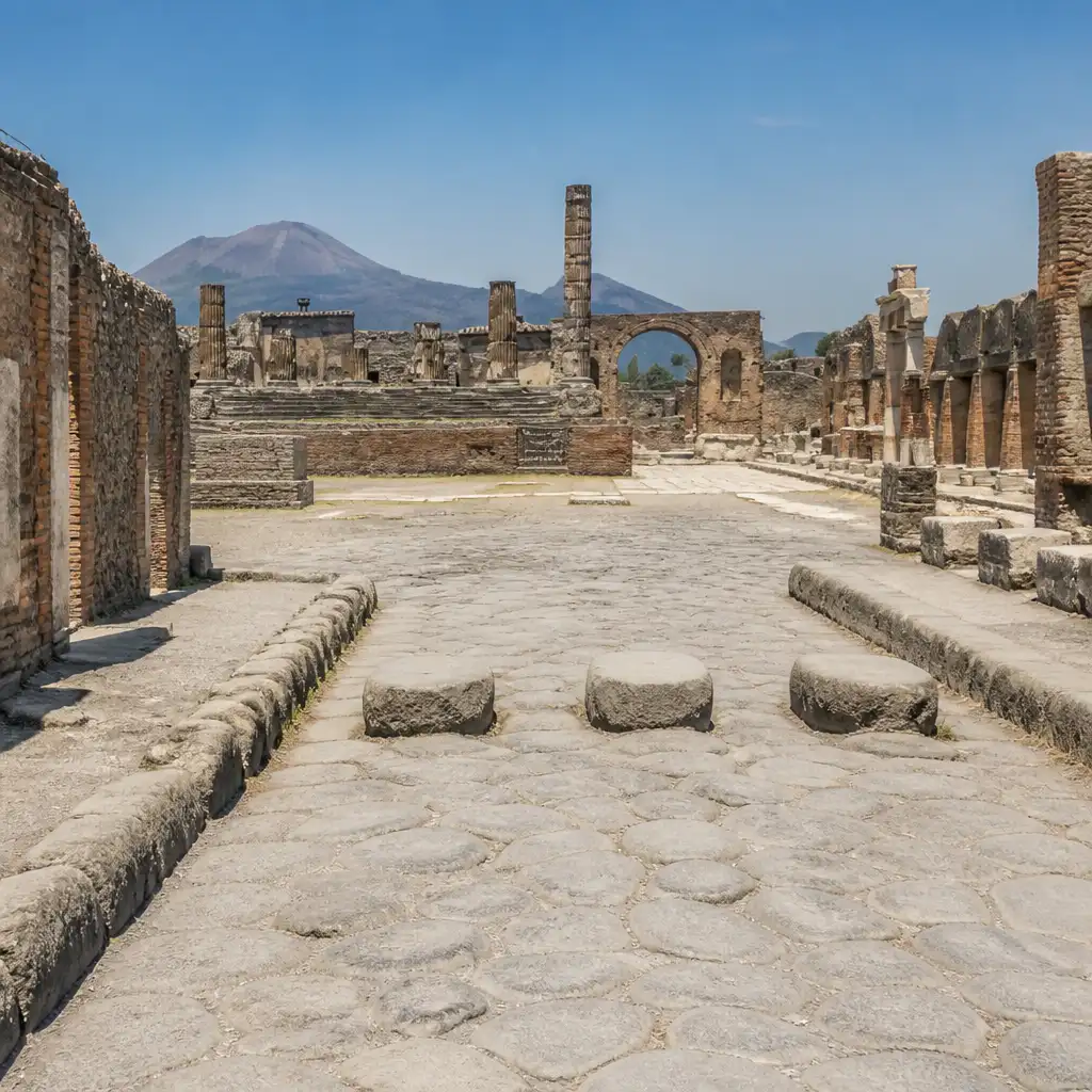 Pompeii: Skip The Line Ticket + High Speed Train from Rome