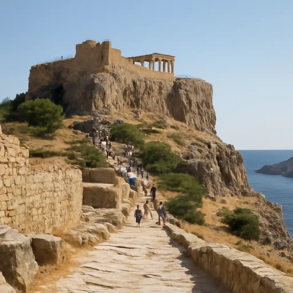 Acropolis of Lindos: Entry Ticket + Digital Hellenic Heritage Guide