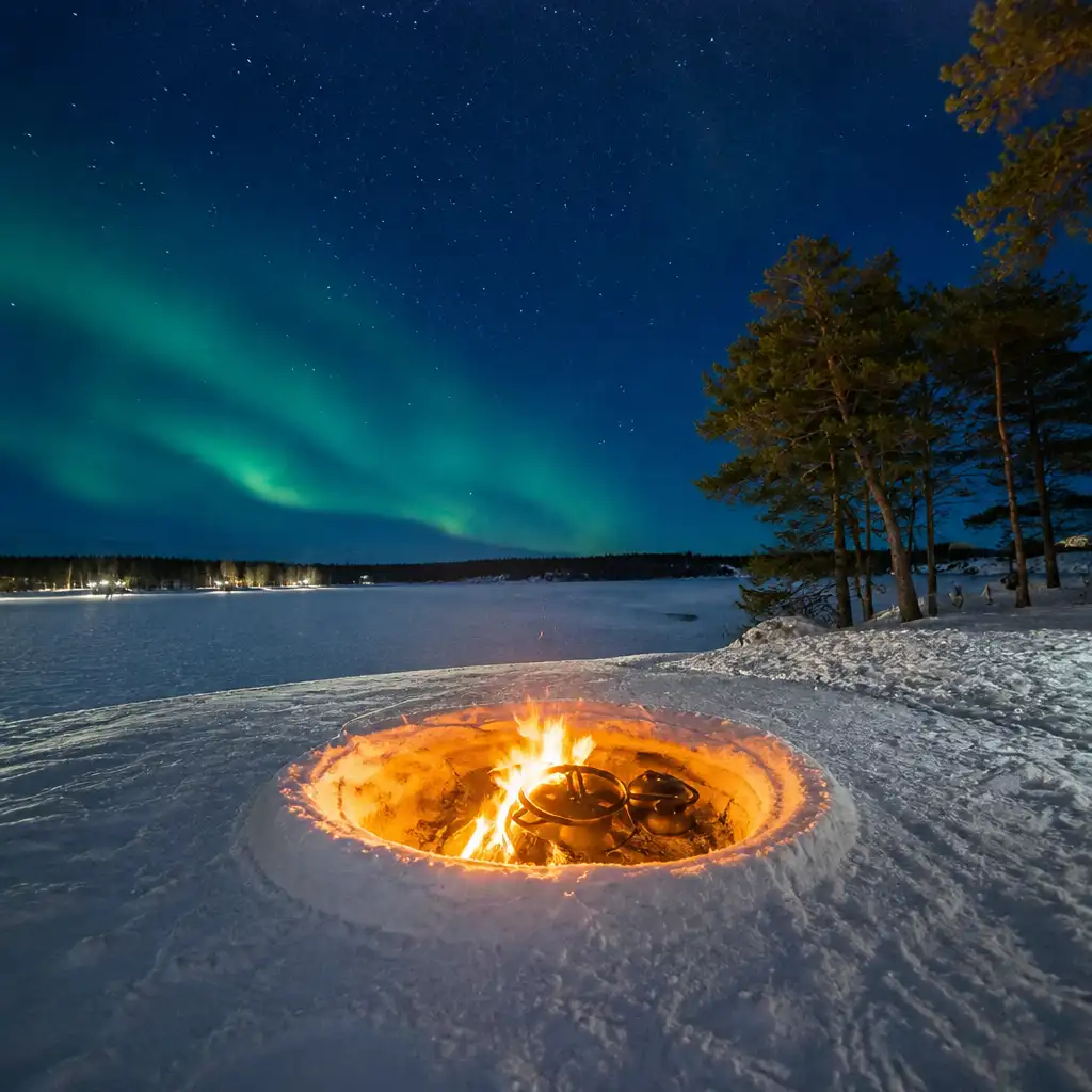 Lapland Northern Lights Tour with Lappish Barbecue