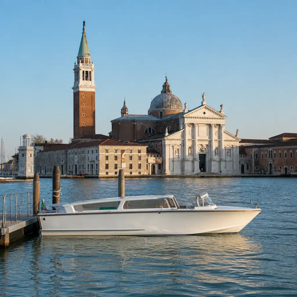 Venice: Water Taxi to Santa Lucia Station from Hotel