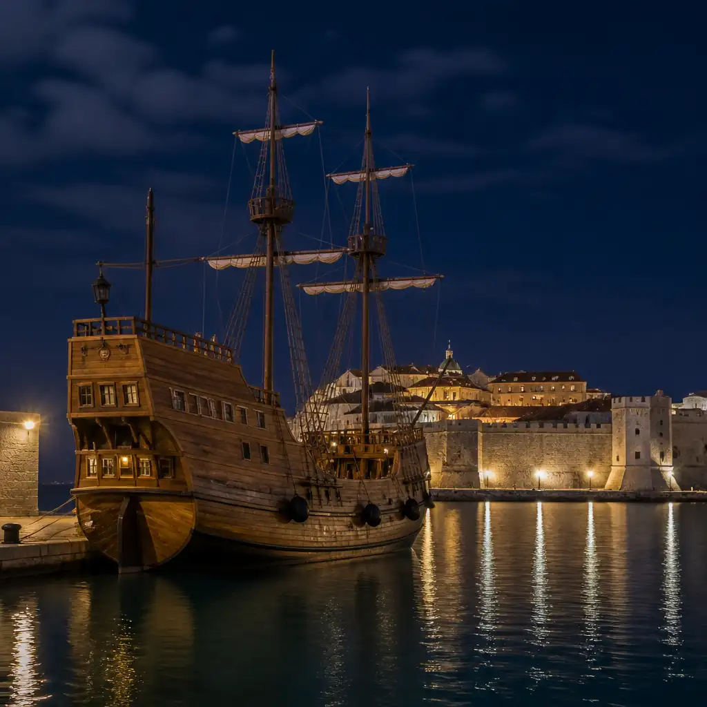 Panoramic Night Cruise from Dubrovnik