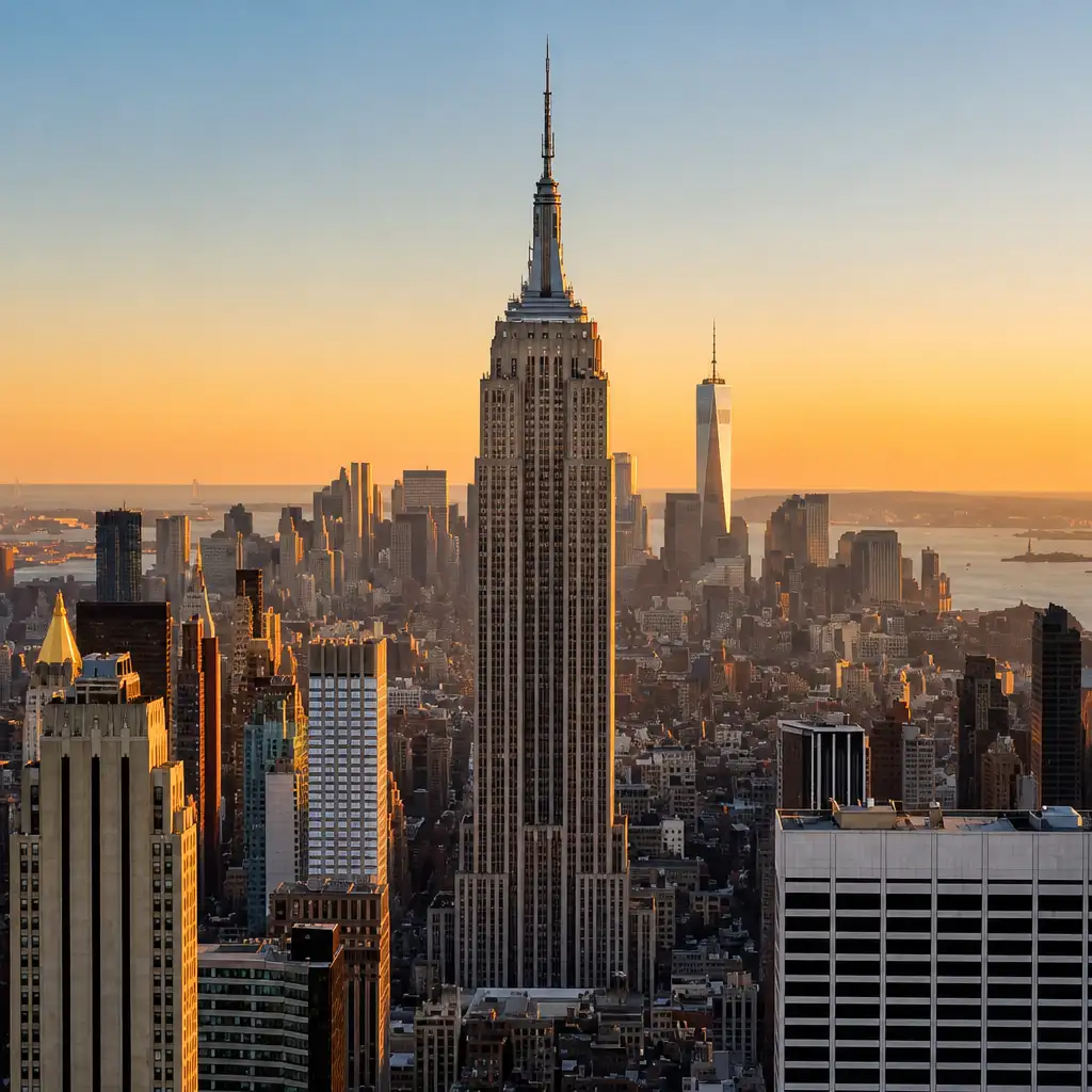 New York: Empire State Building + Statue of Liberty Ferry + Hop-on Hop-off Bus
