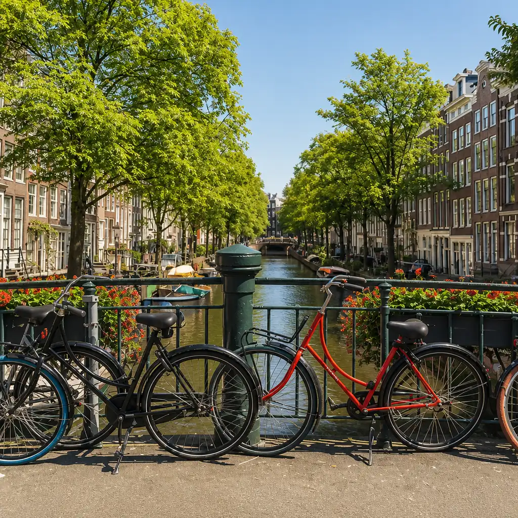 Amsterdam: Guided Walking & Biking Tour + 1-Hr Canal Cruise