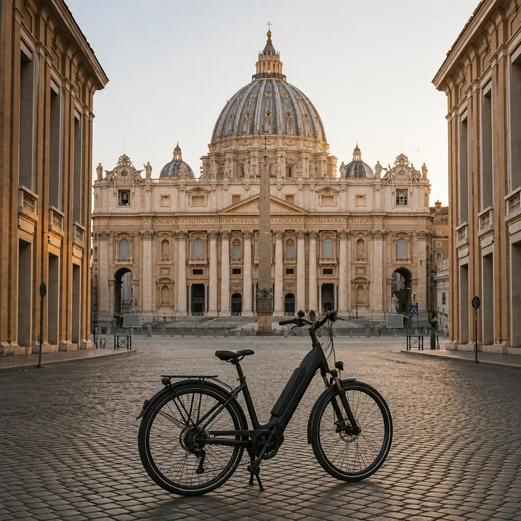 Rome: Electric Bicycle Rental in Piazza Venezia