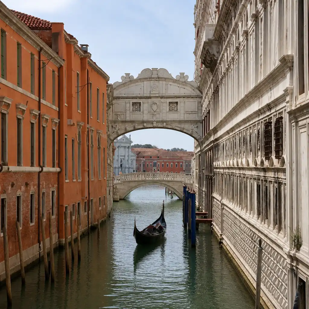 Venice: Gondola Ride through the Bridge of Sighs and St. Mark’s Basin