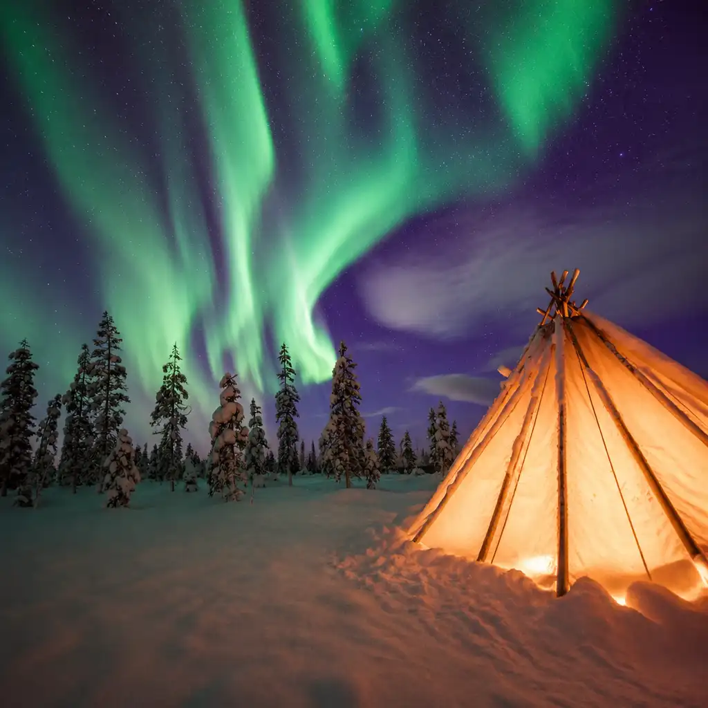 Northern Lights Rovaniemi: Wilderness Tour + Professional Camera