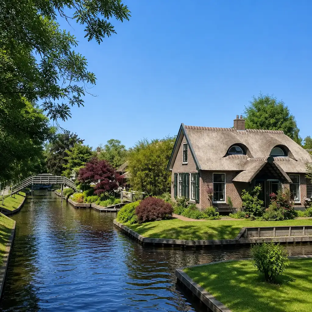 Zaanse Schans & Giethoorn: Guided Tour + Electric Boat Trip