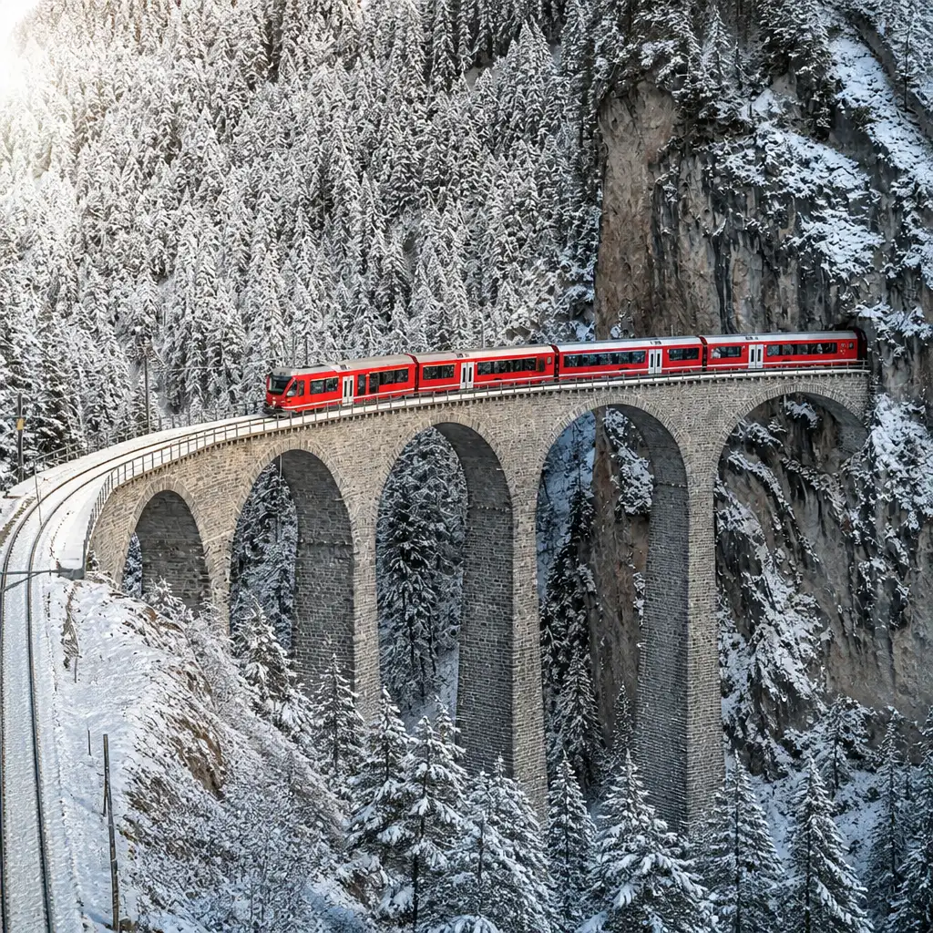 Bernina Red Train Experience from Milan