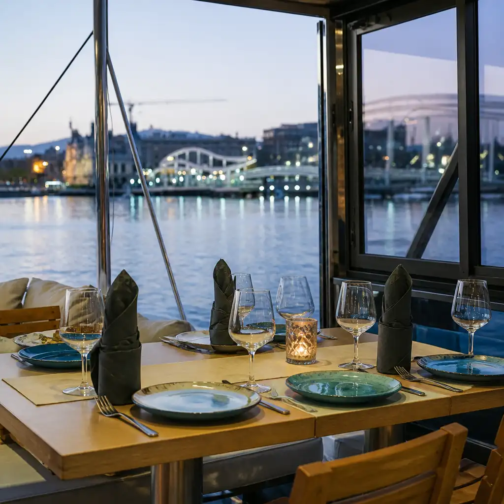 Barcelona: Small-Group Sunset Catamaran Dinner Tour