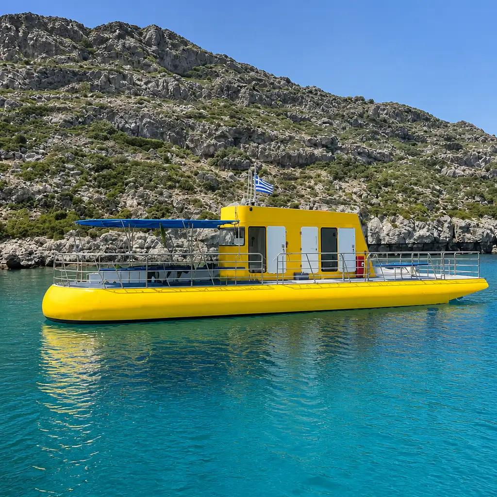 Rhodes: 3-Hour Yellow Semi-Submarine Swim Cruise with Drinks