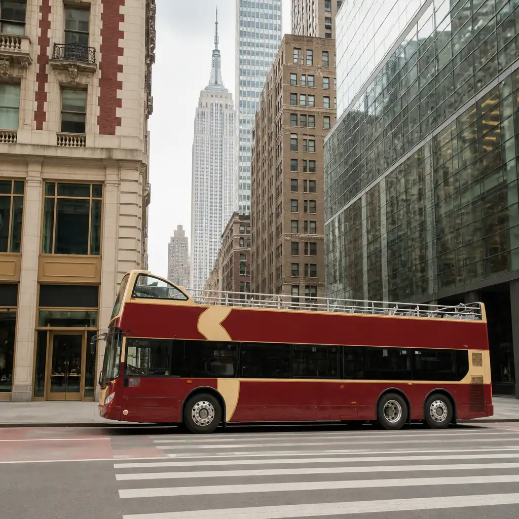 New York: 1-Day Hop-on Hop-off Bus + Empire State Building