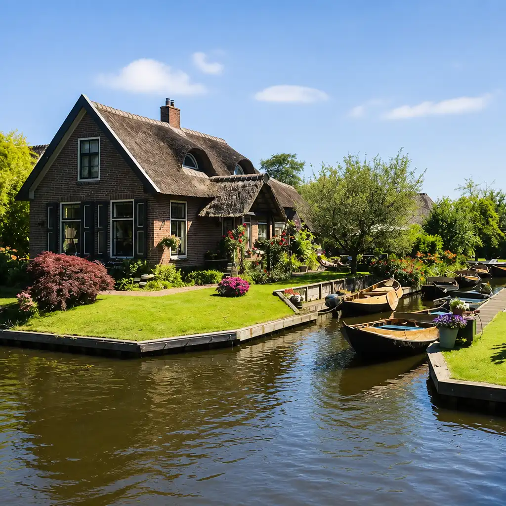 Zaanse Schans & Giethoorn: Small-Group Tour + Hotel Pickup + Boat Cruise