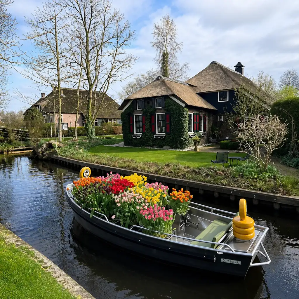 Giethoorn & Windmill: Guided Day Tour from Amsterdam