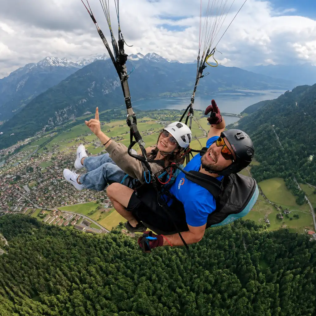 Interlaken: Paragliding Flight