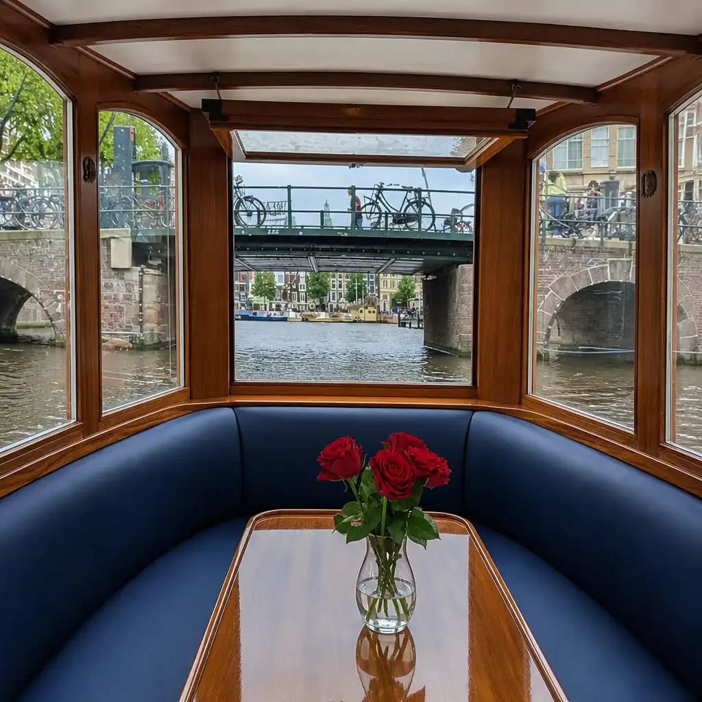 Amsterdam: 1.5 Hour Private Saloon Boat Tour