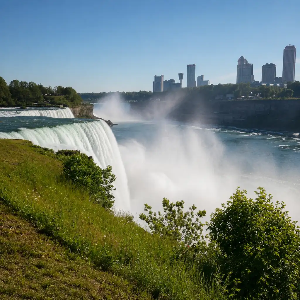 Niagara Falls: Guided Tour from New York + 1-Night Stay + Outlet Shopping