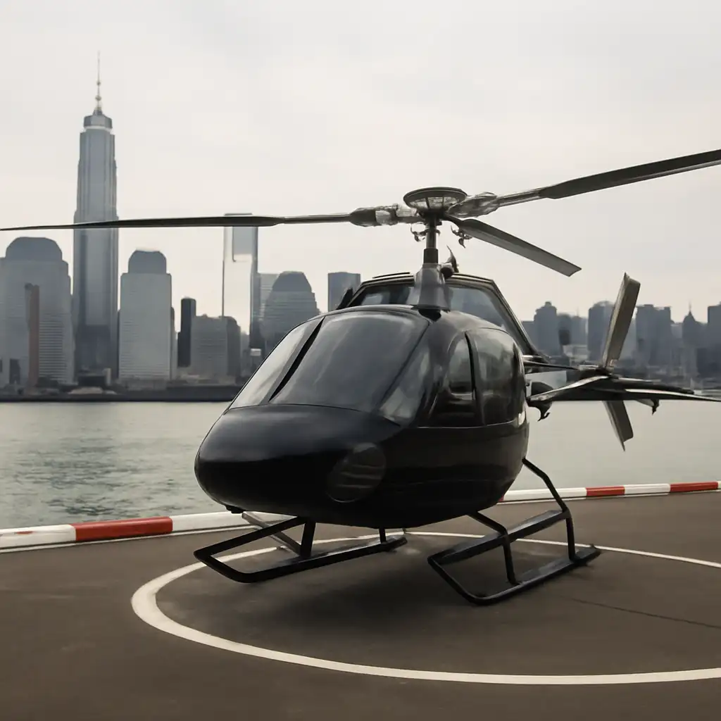 Een helikoptervlucht maken