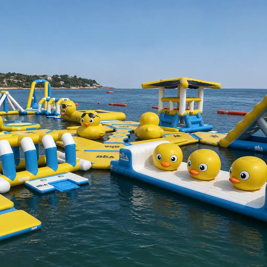 Salou: Inflatable Water Park Experience