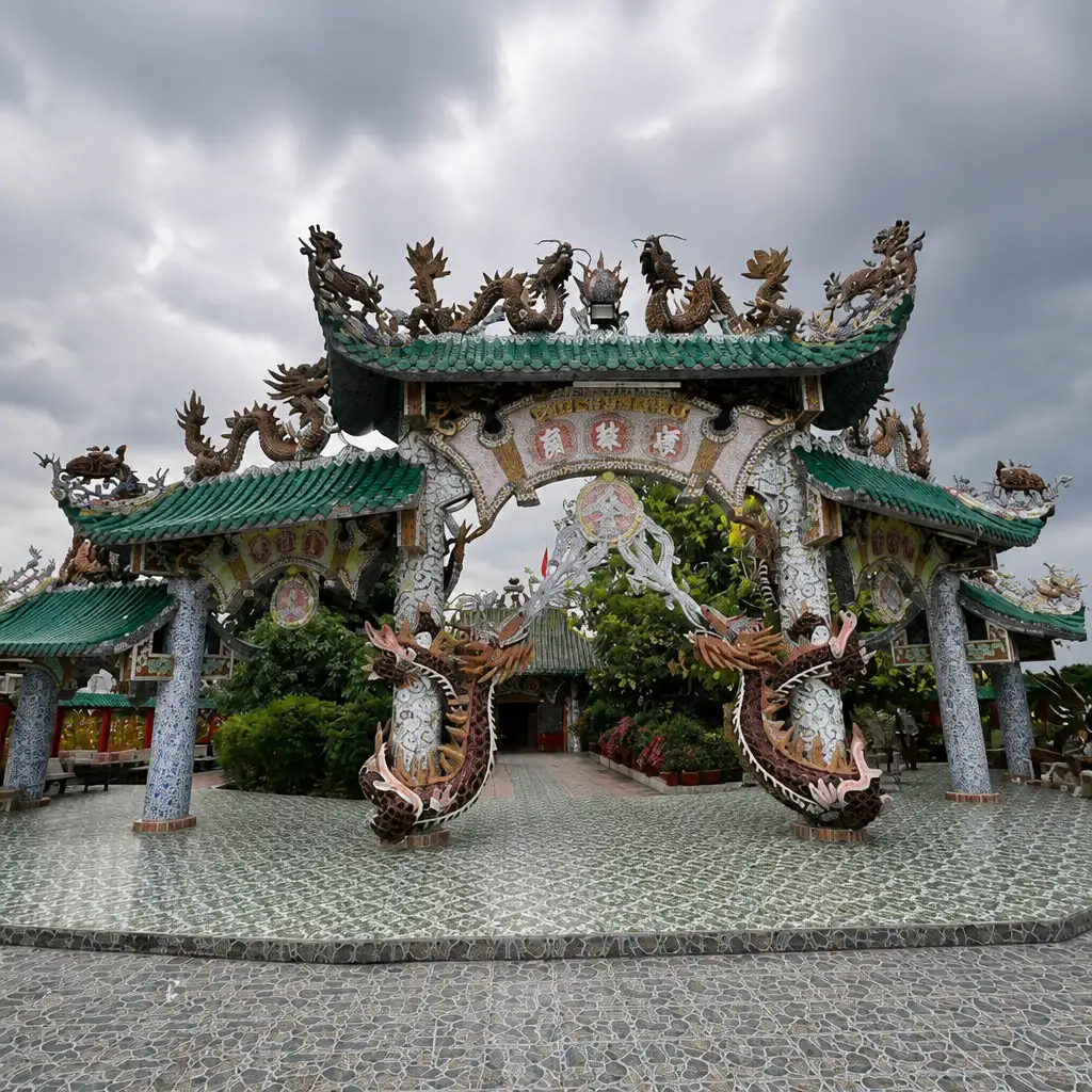 Phu Chau Floating Temple & Binh Quoi Tourist Village: Guided Speedboat Tour