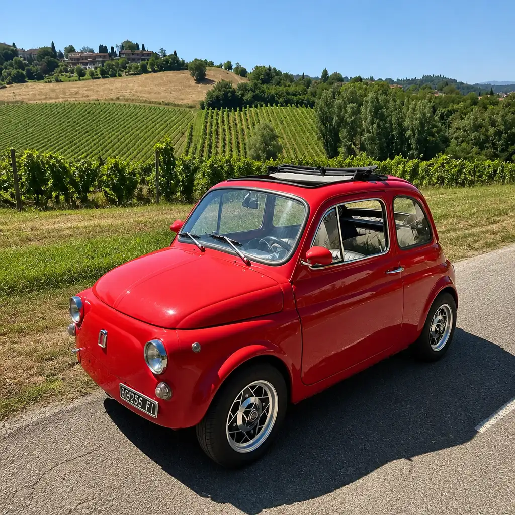Chianti: Vintage Fiat 500 Private Tour + Transfers + Wine Tasting