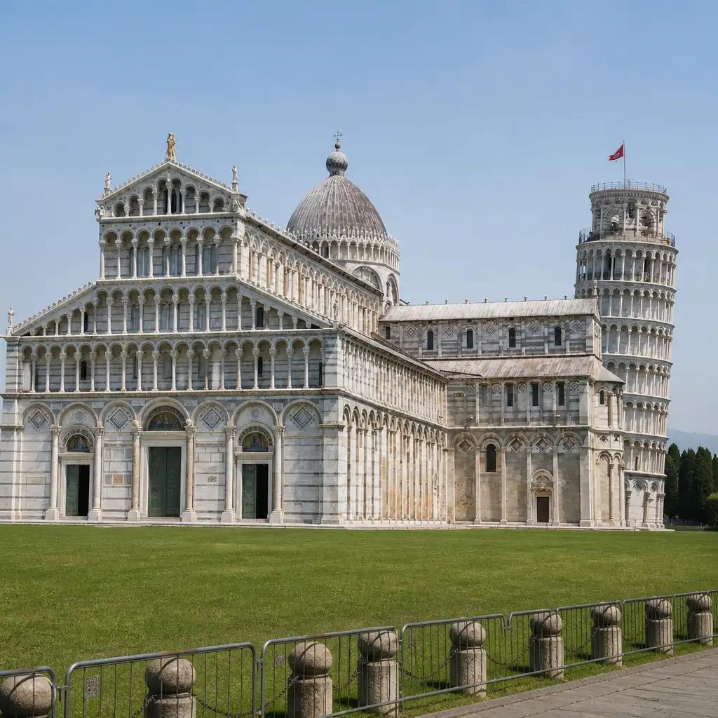Pisa: Multilingual Audio Guide App Walking Tour with Live Guide