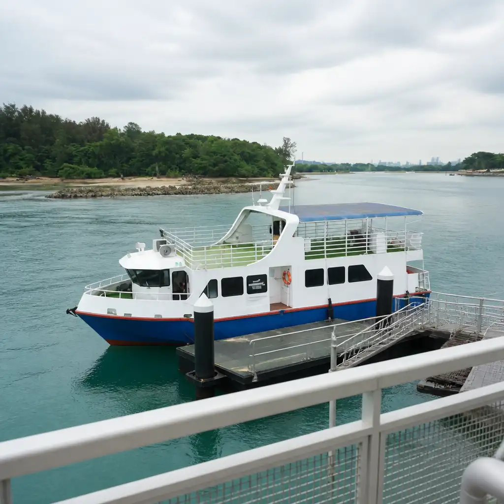 Singapore: Open Deck Ferry Round Trip to St John's, Lazarus & Kusu Island