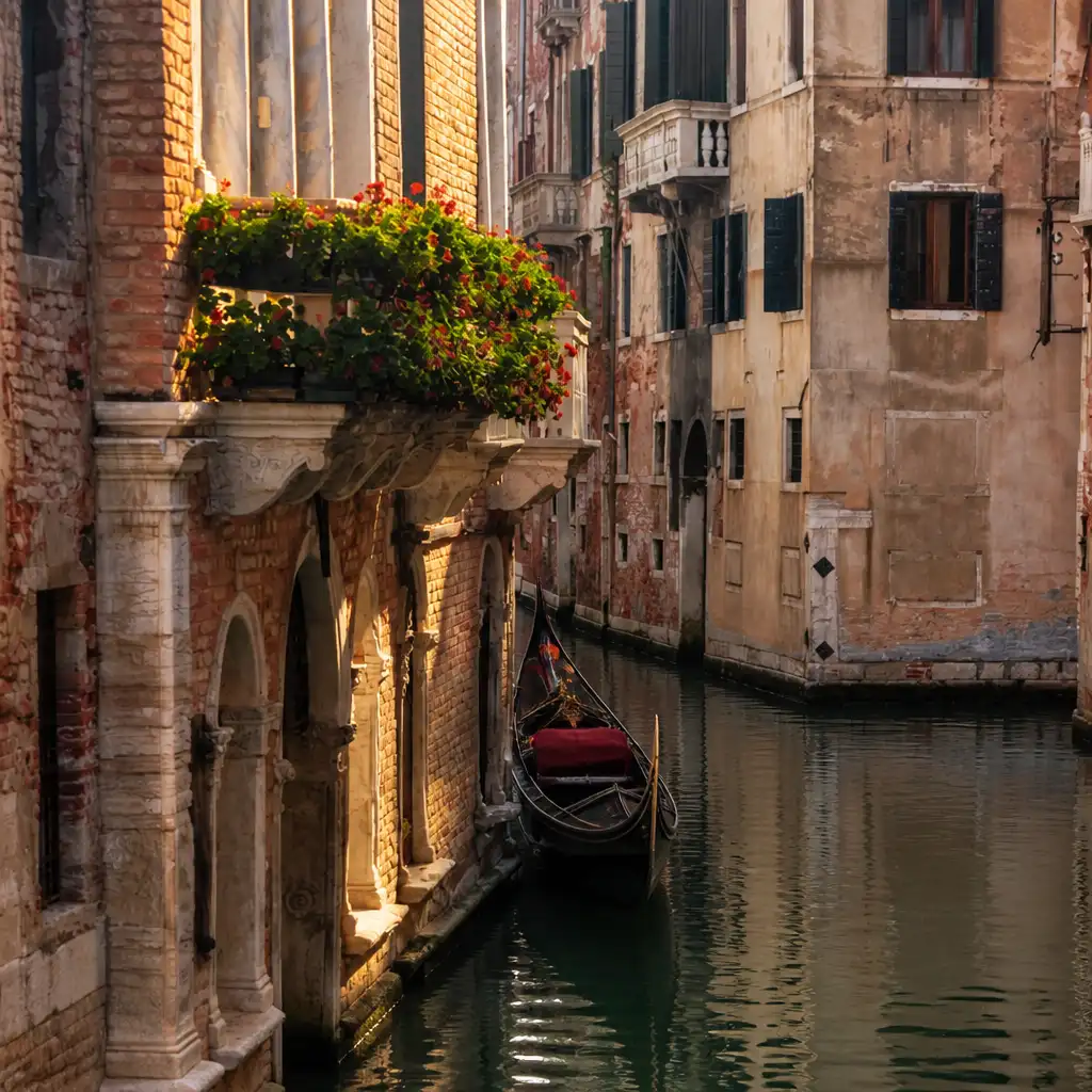 Venice: Grand Canal Evening Gondola Ride + Gondola Gallery Access