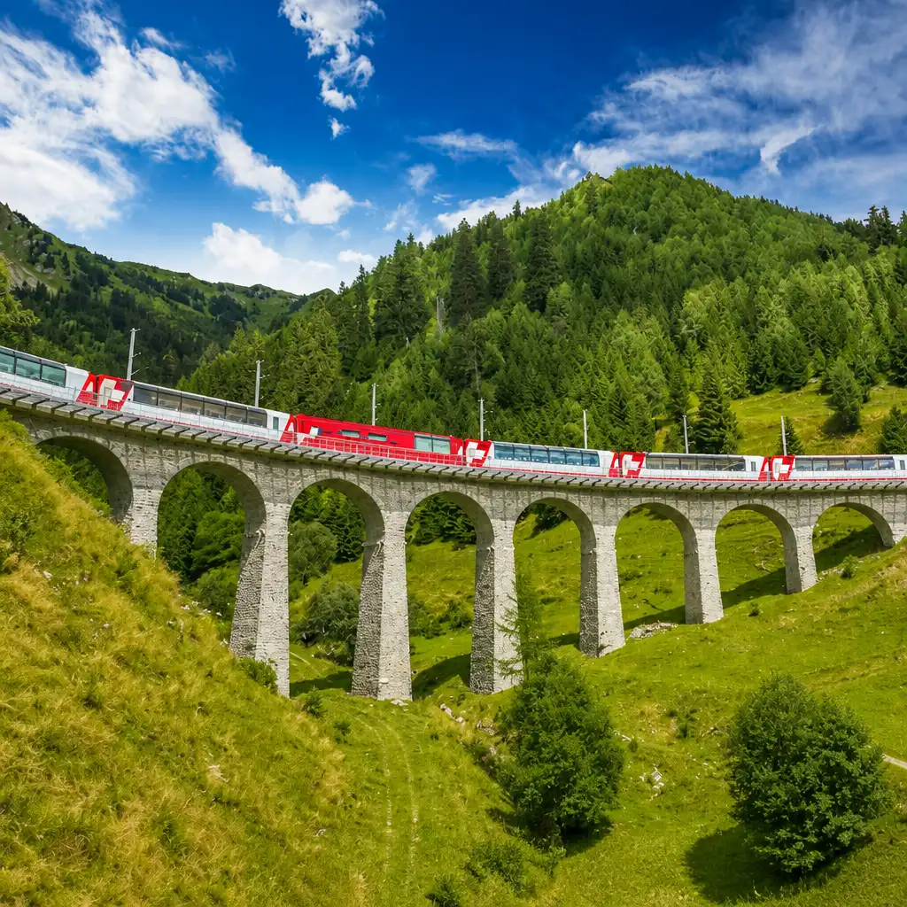 Bernina Red Train: Roundtrip from Milan