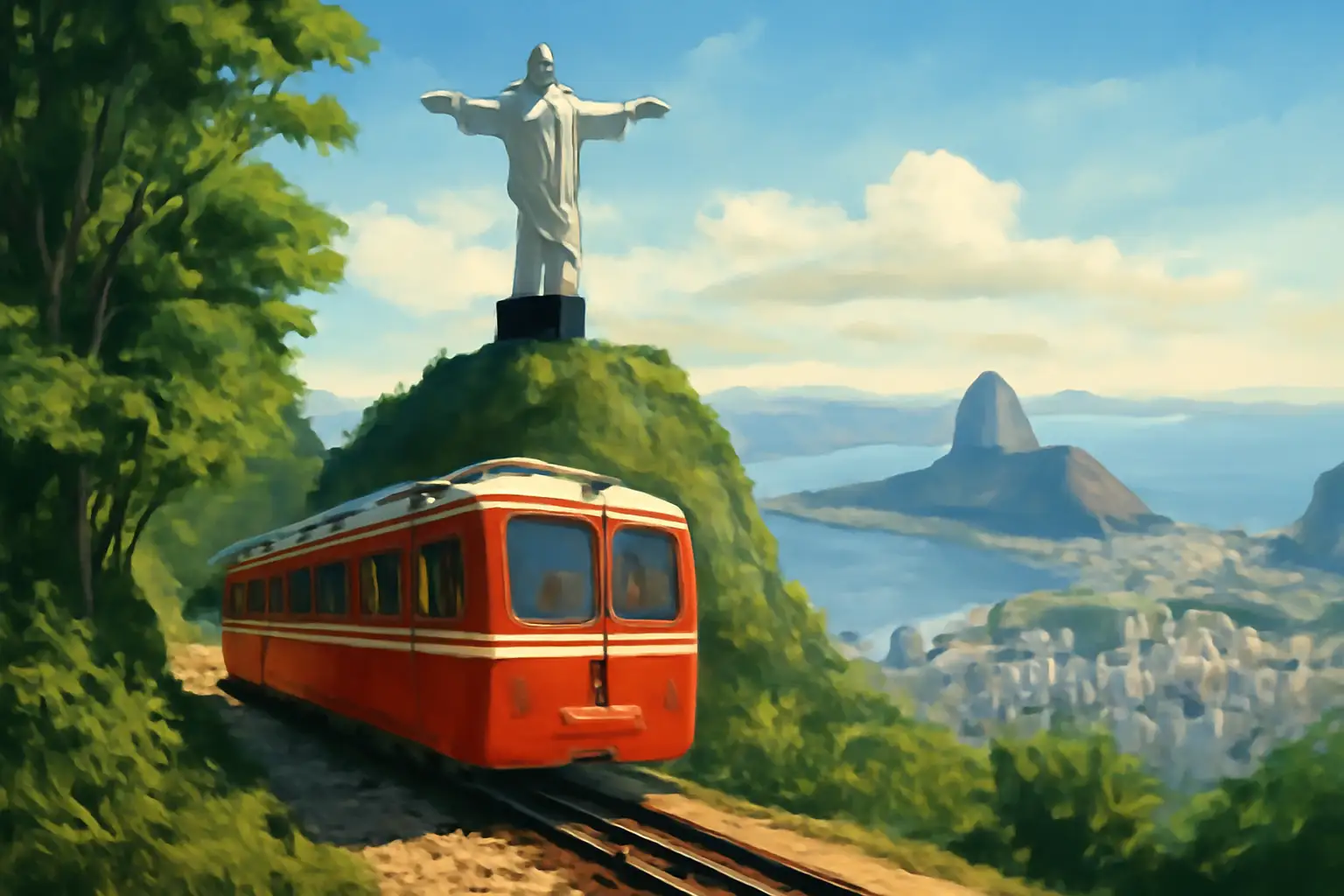 Corcovado Train & Christ the Redeemer