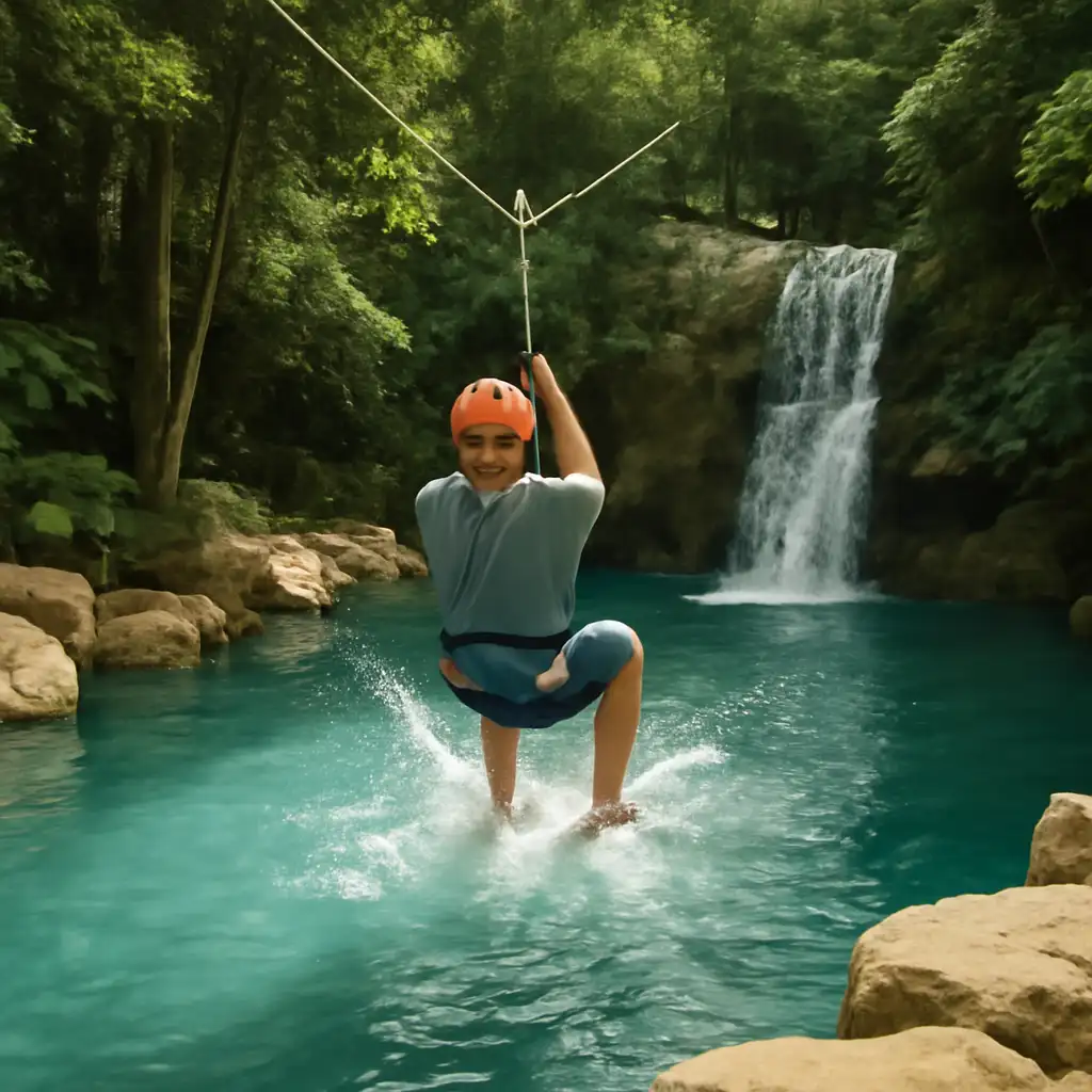 Bavaro Park: Zipline Mega Splash