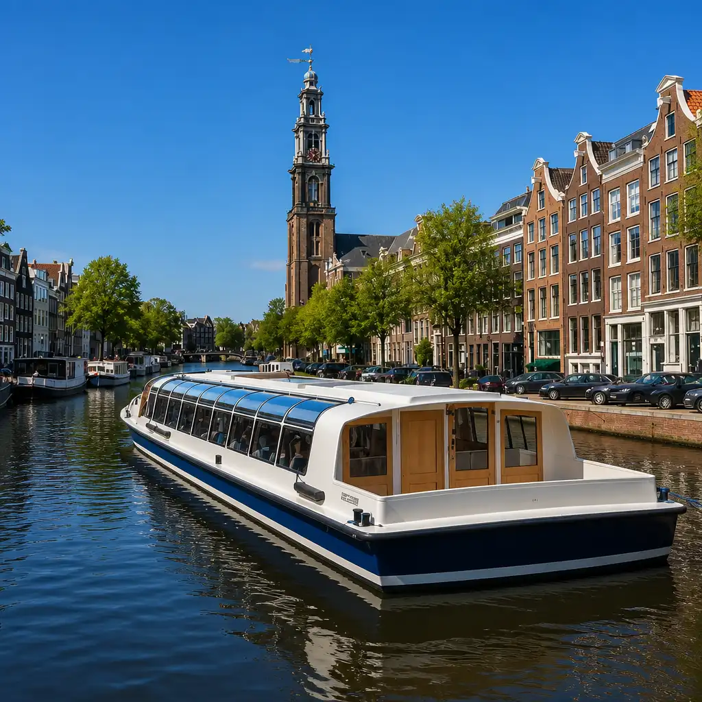 Amsterdam : Luxe rondvaart, Live Gids & City Highlights