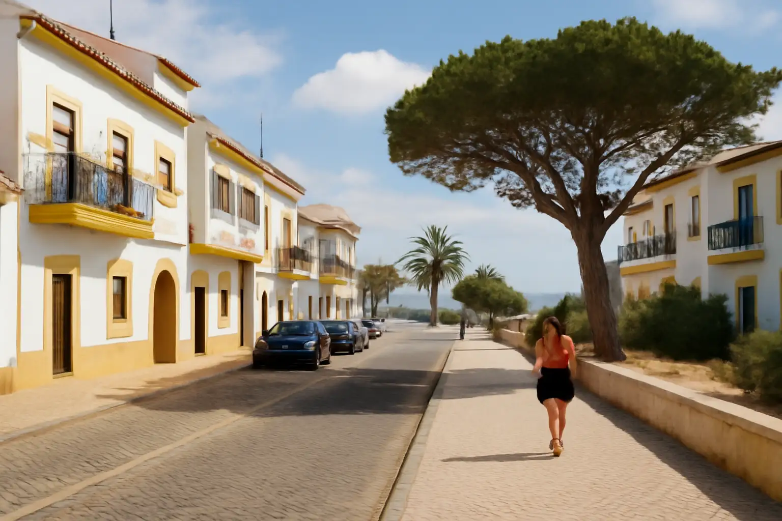 Strand en kust van Monte Gordo in de Algarve